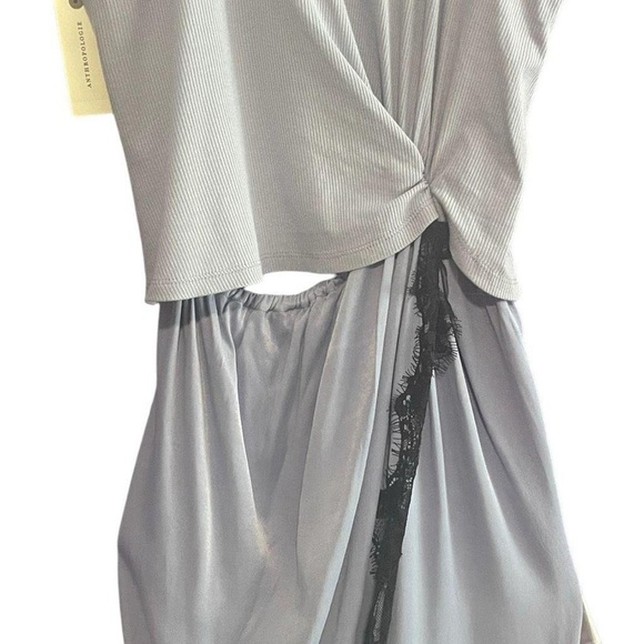 Anthropologie the Keeley Twofer blue lace trim midi dress NWT S - Picture 2 of 4